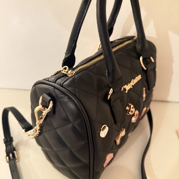 NWT JUICY COUTURE JUICY GIRL ONLY SATCHEL CROSSBODY BAG W WALLET BLACK - Picture 4 of 10